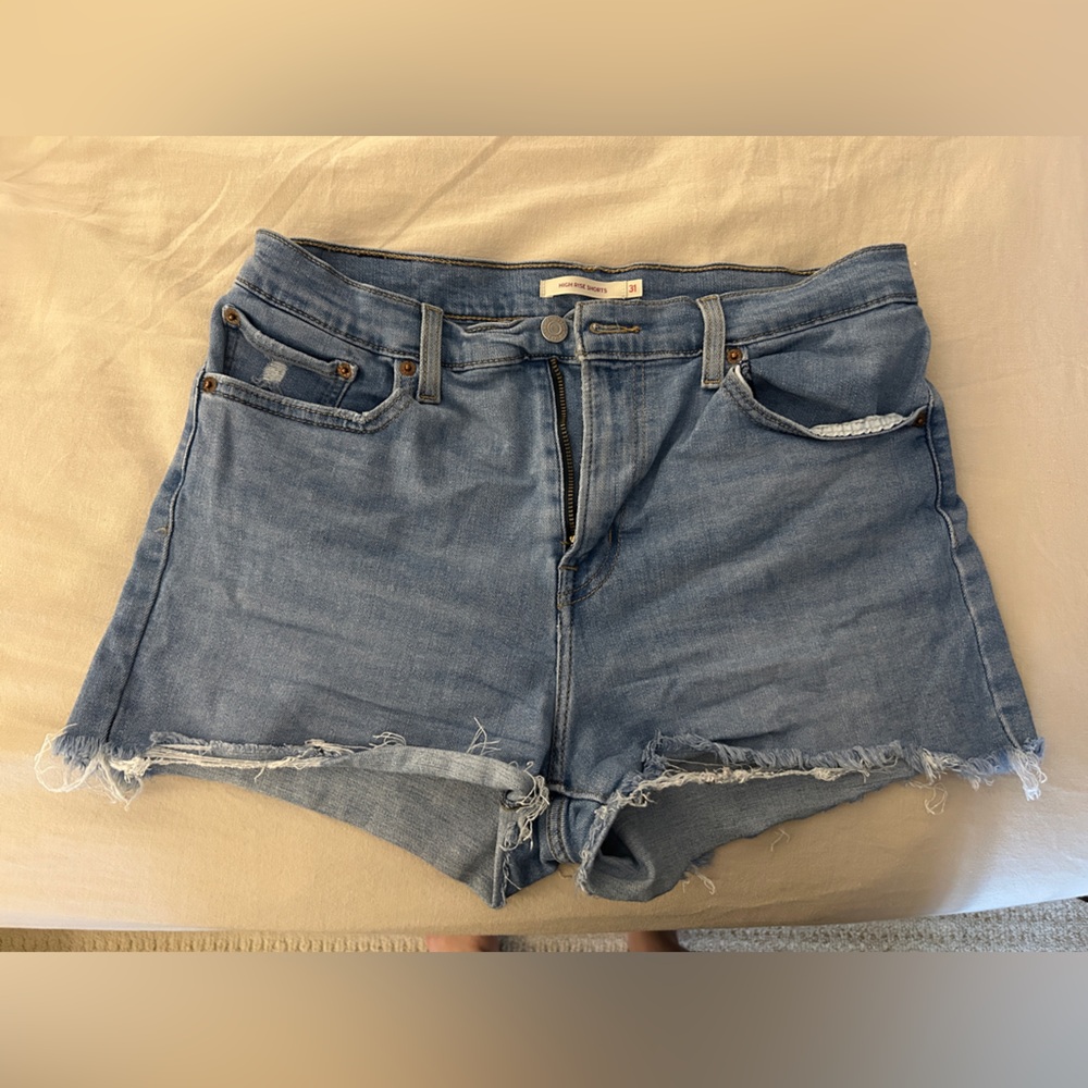 Levi's High Waist Denim Shorts -